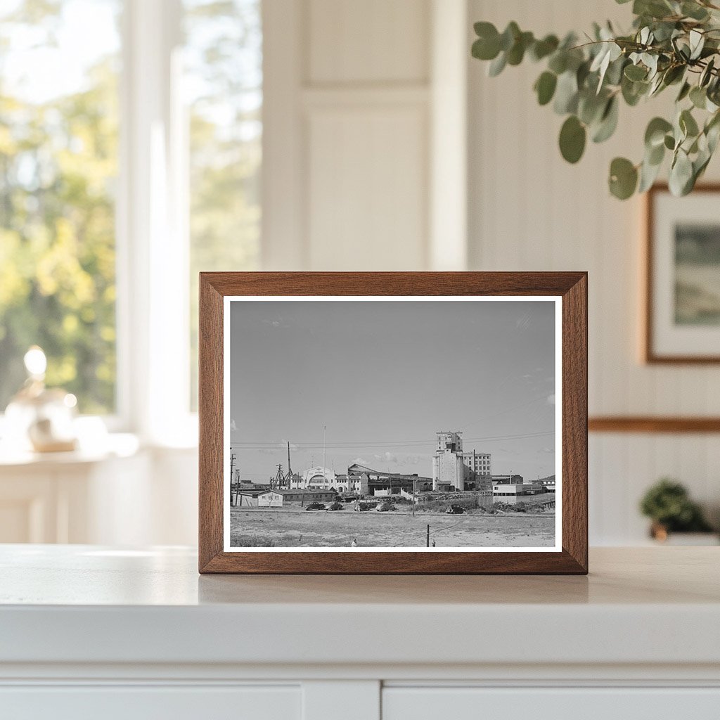 Astoria Oregon Waterfront Warehouses and Grain Elevators 1941