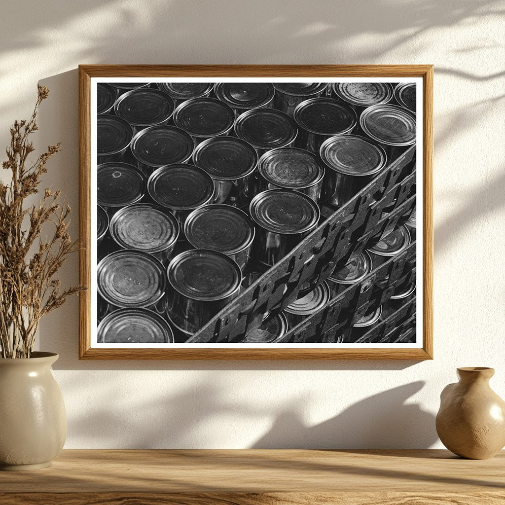 Canned Salmon Display Astoria Oregon September 1941