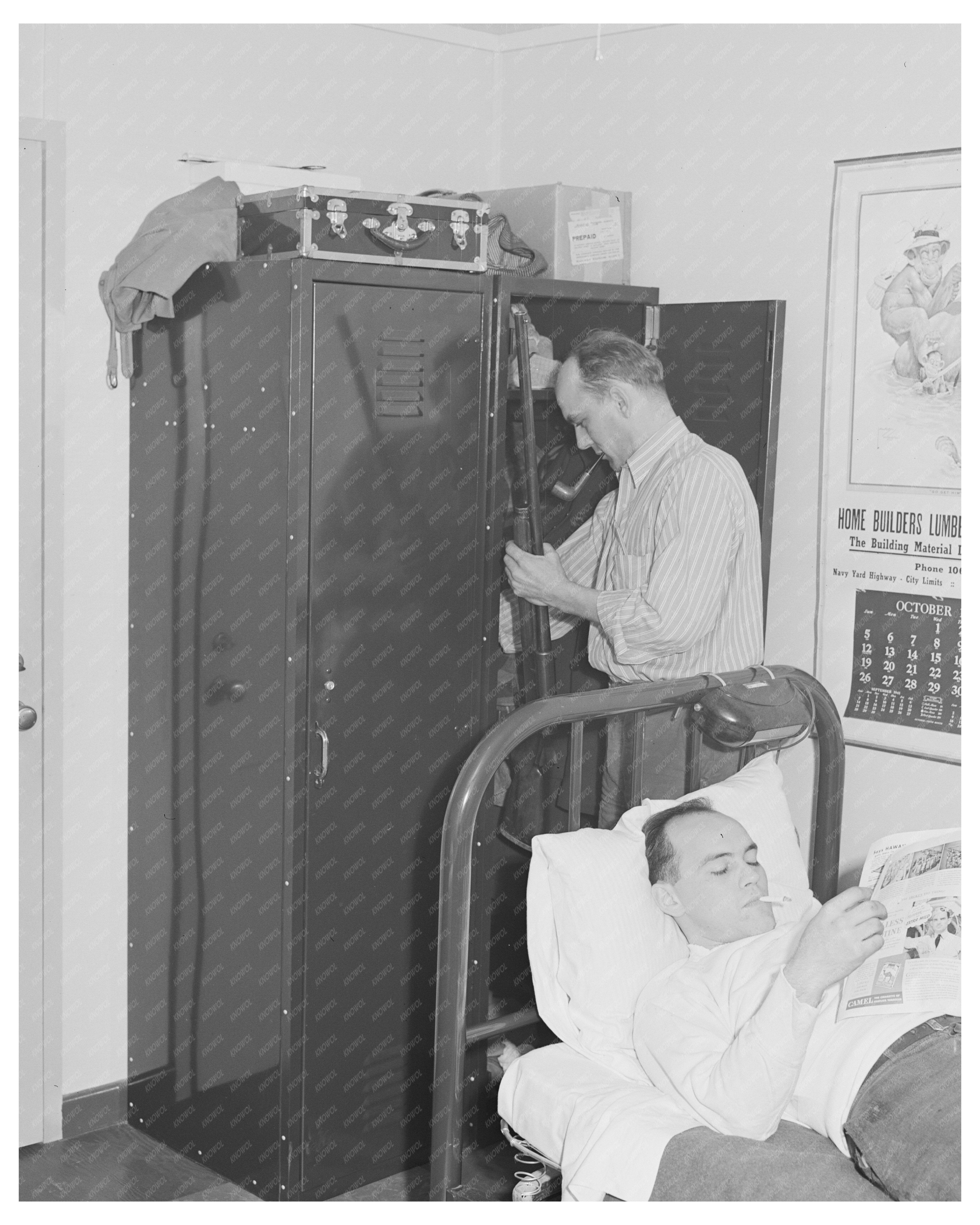 Navy Shipyard Workmen Dormitory Bremerton WA 1941