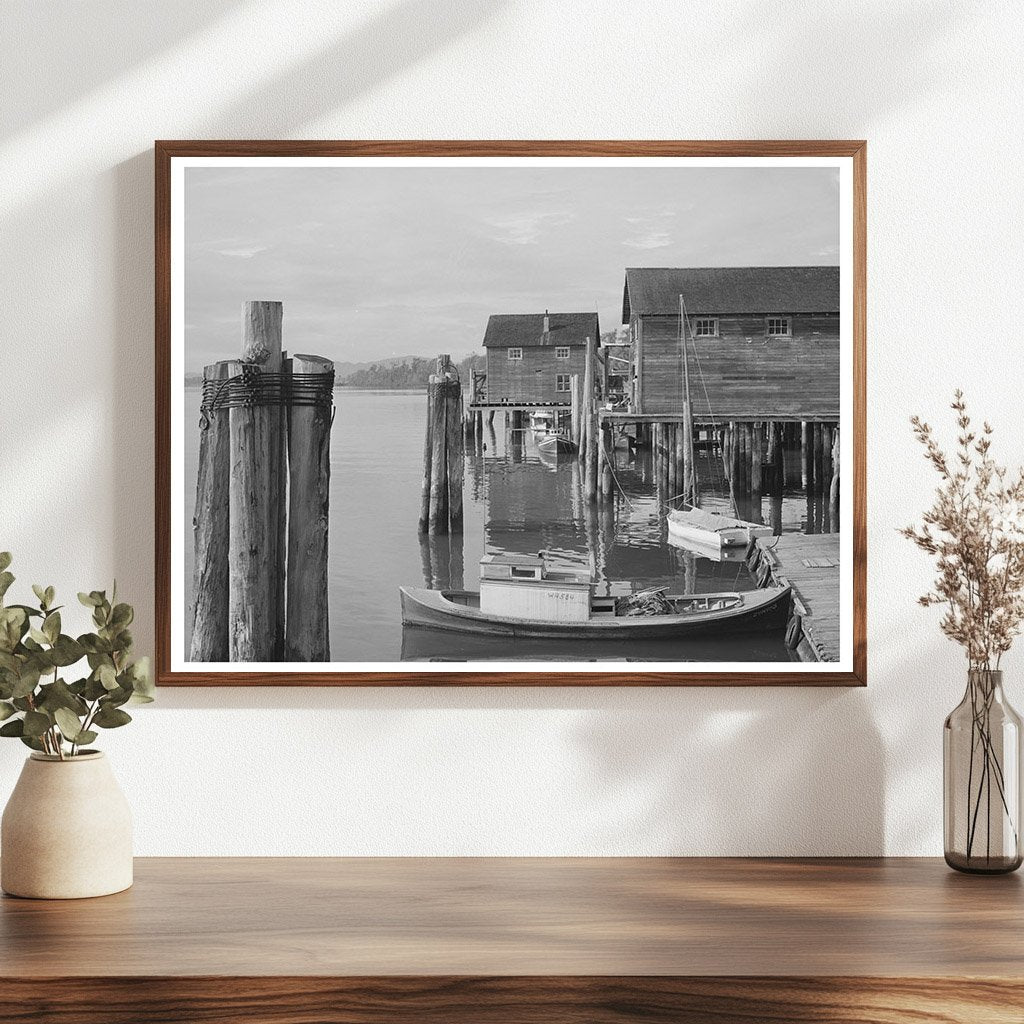 Cathlamet Waterfront View Wahkiakum County 1941
