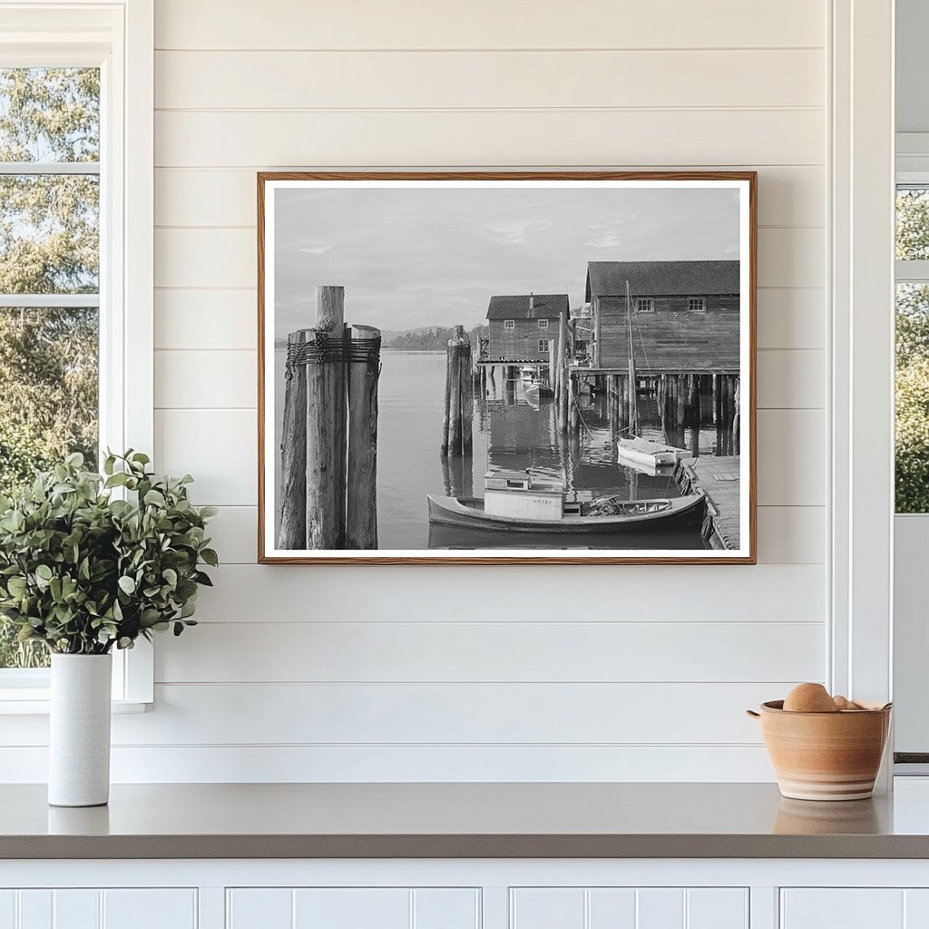 Cathlamet Waterfront View Wahkiakum County 1941
