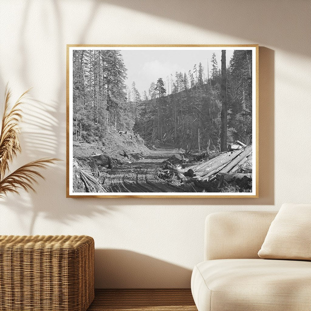 Cowlitz County Logging Road Photo 1941