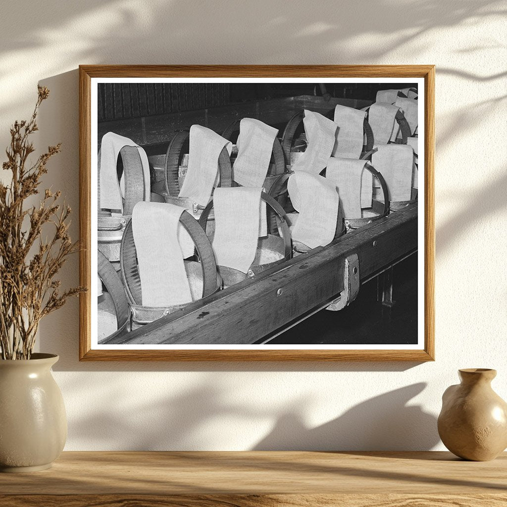 1941 Cheesecloth Molds at Tillamook Cheese Plant Oregon