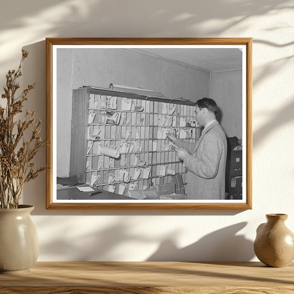 Mail Racks at Vallejo Defense Dormitories December 1941