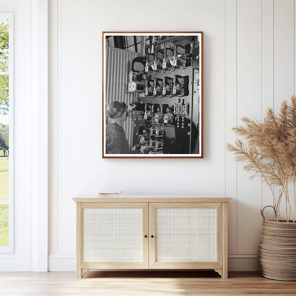 Shasta Dam Switchboard Photo 1941 California
