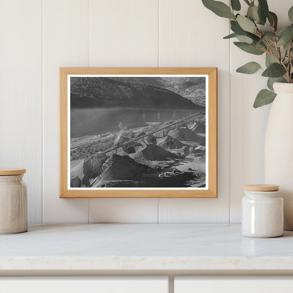 Gravel at Shasta Dam Conveyor December 1941