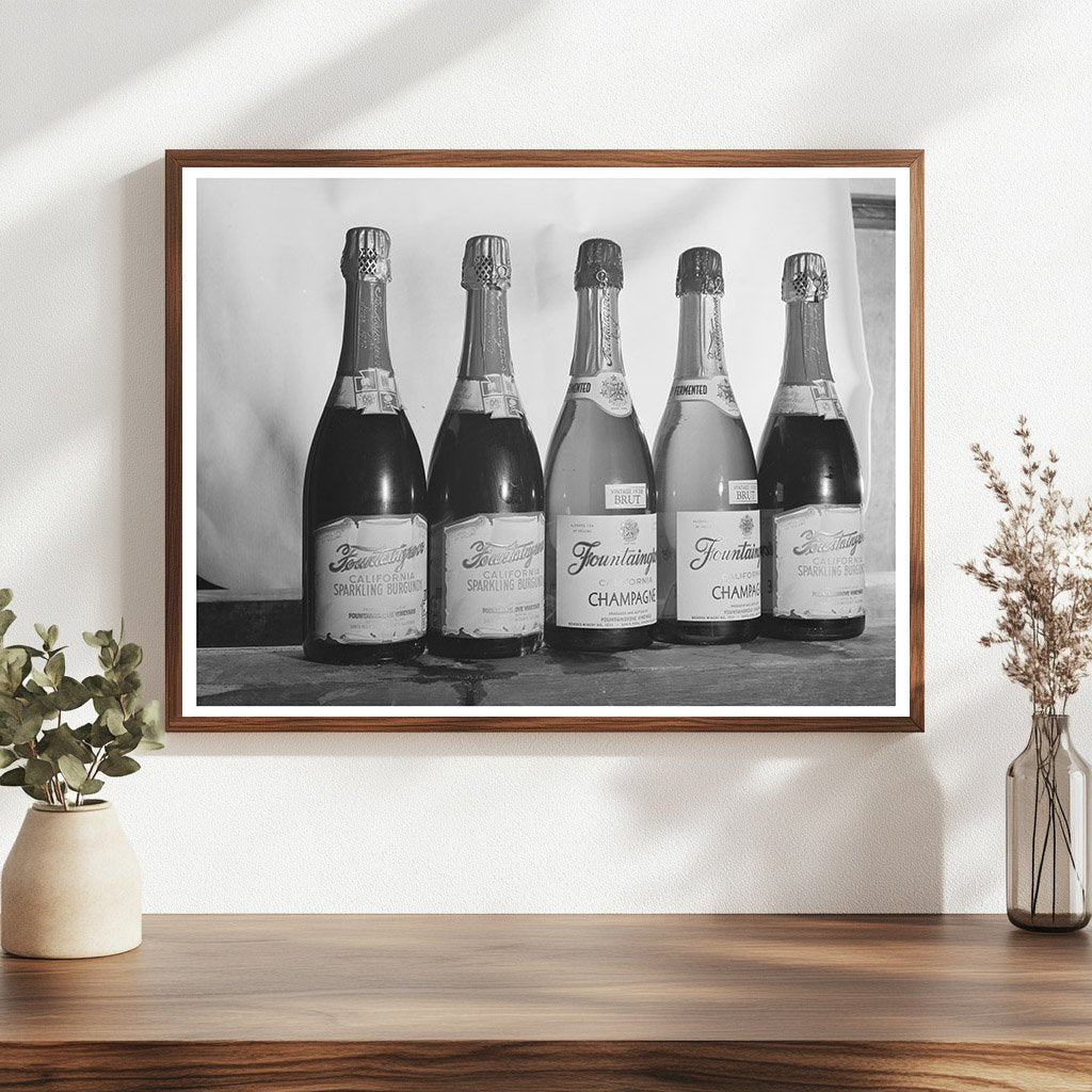 Sonoma County Sparkling Wine Bottles January 1942