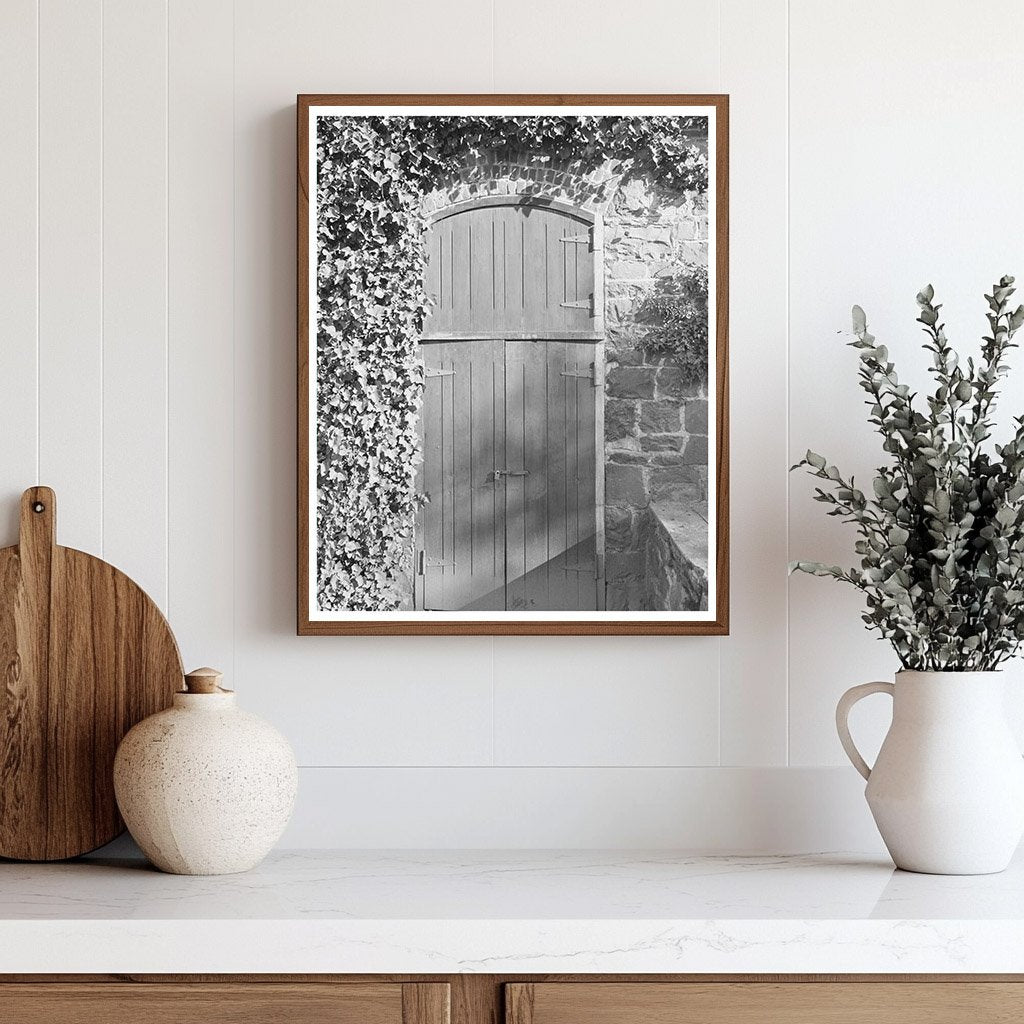 Sonoma County Winery Entrance January 1942 Vintage Photo