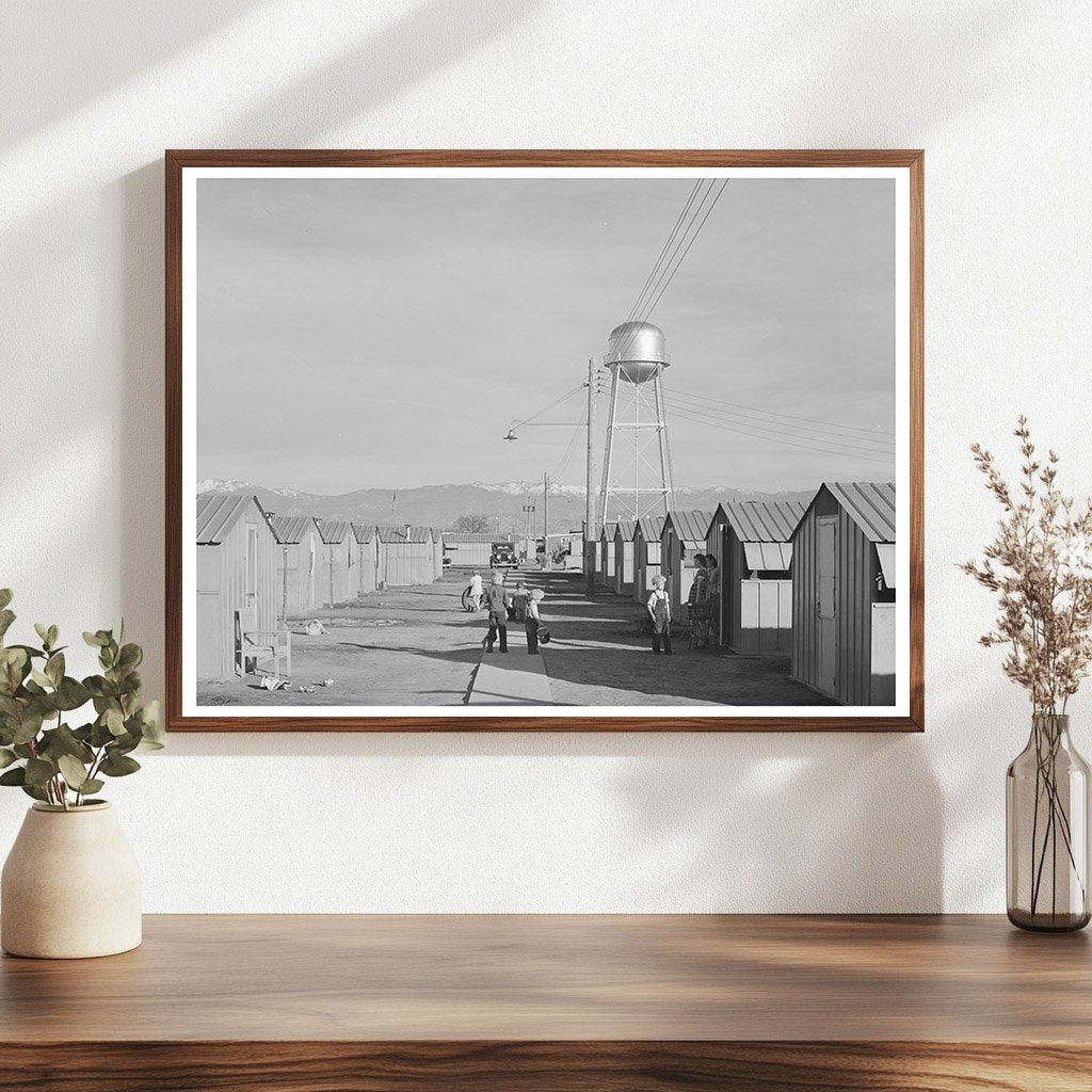 1942 Metal Shelters for Migrant Families in California