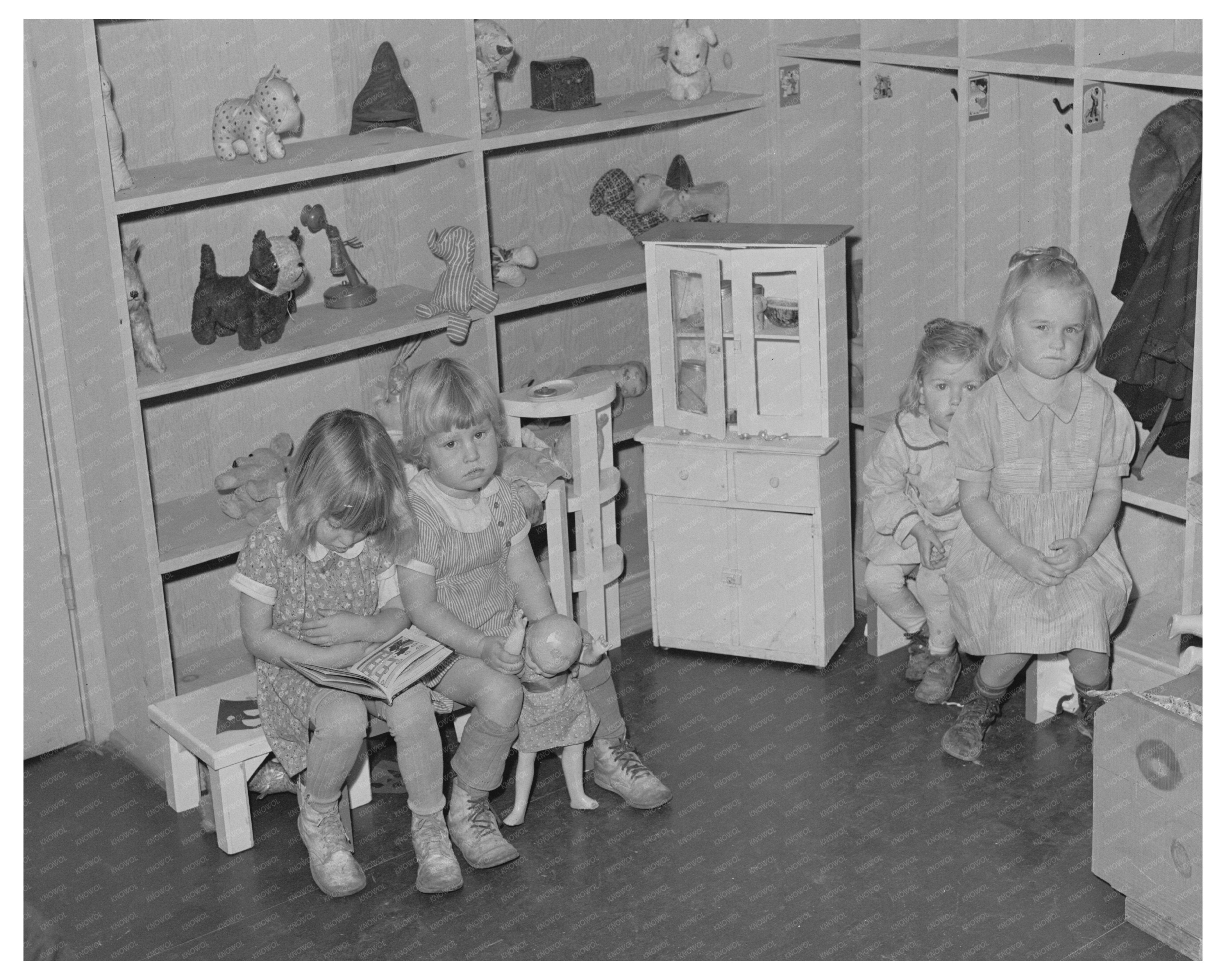 Nursery School Activities in Woodville California 1942