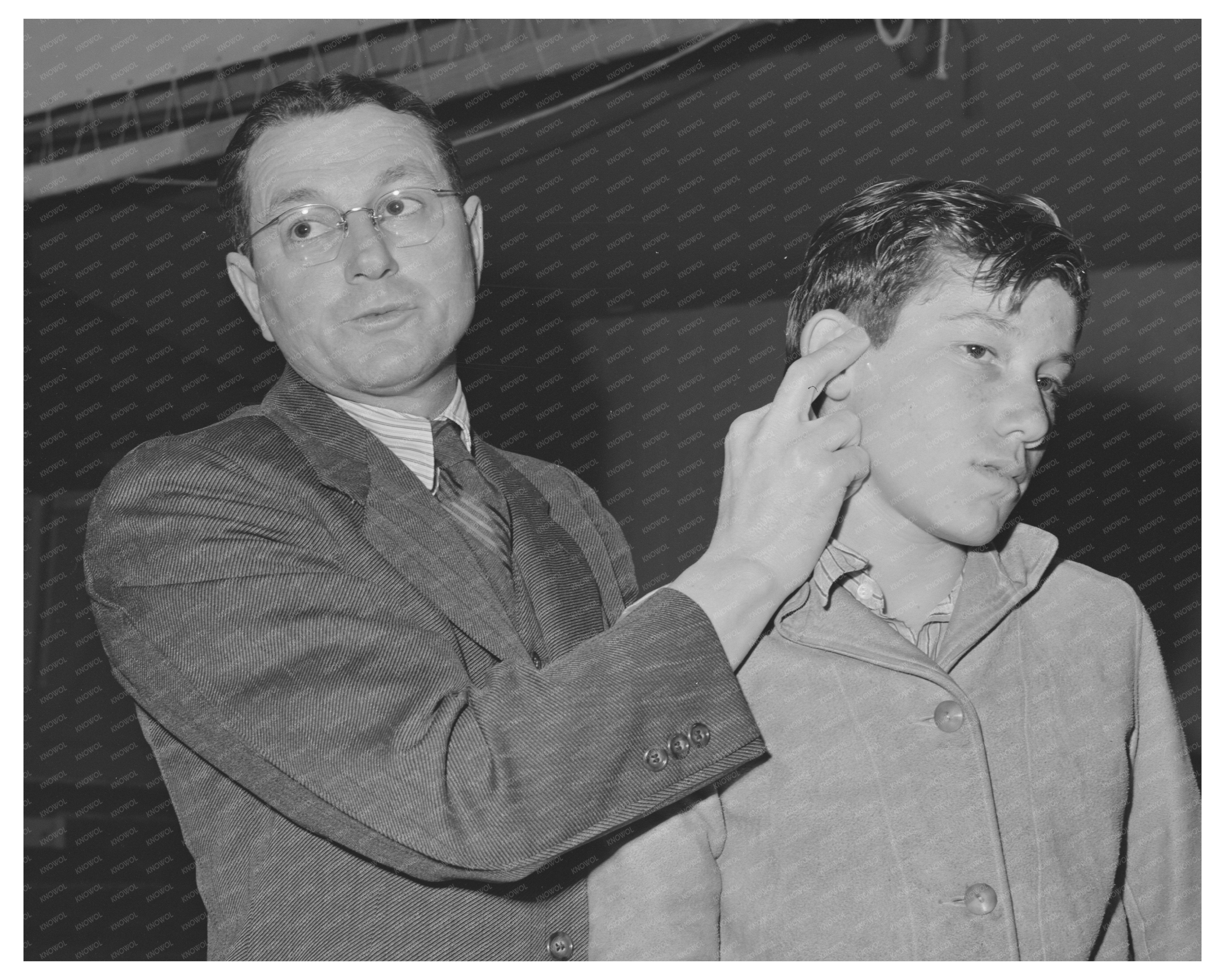 Doctor Instructs Farm Workers on First Aid 1942