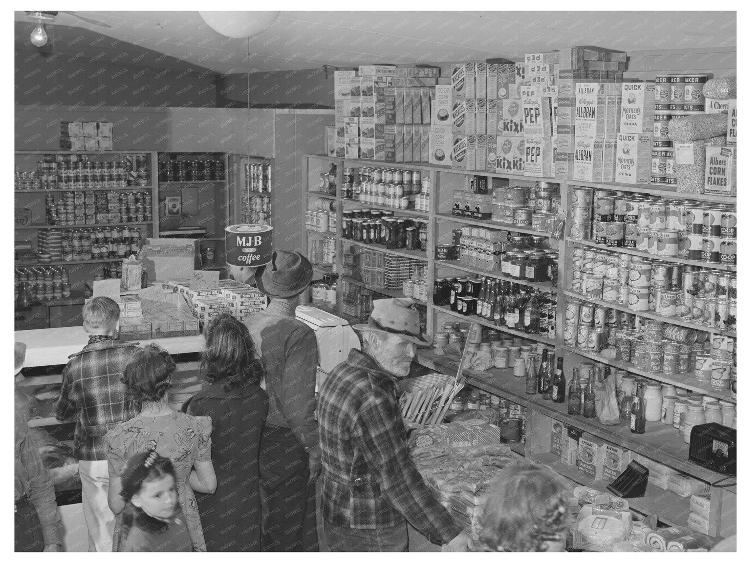 Cooperative Store Interior Woodville California 1942