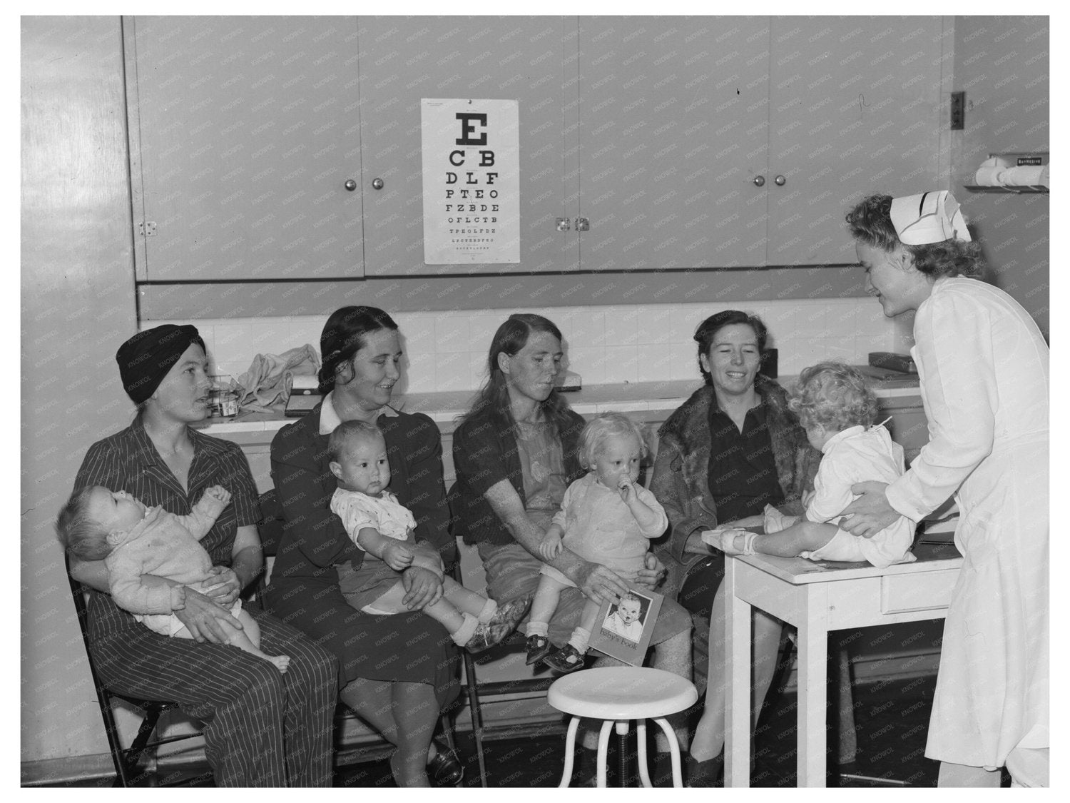 Well Baby Clinic at Cairns General Hospital Arizona 1942