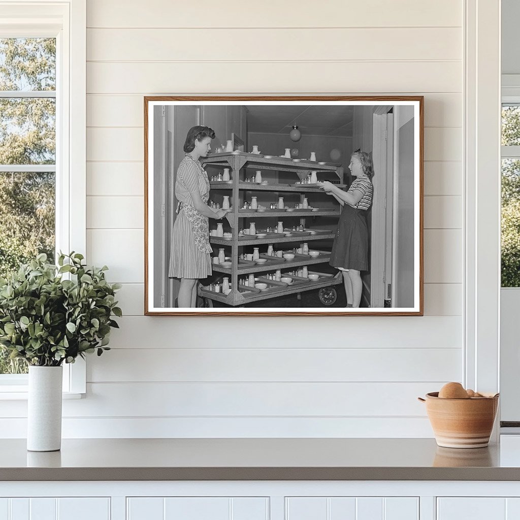 NYA Girls Deliver Lunch at Cairns Hospital Arizona 1942