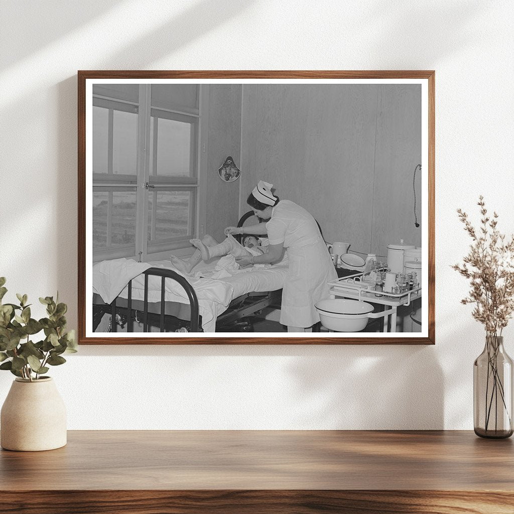 1942 Nurse Attending Patient at Cairns General Hospital