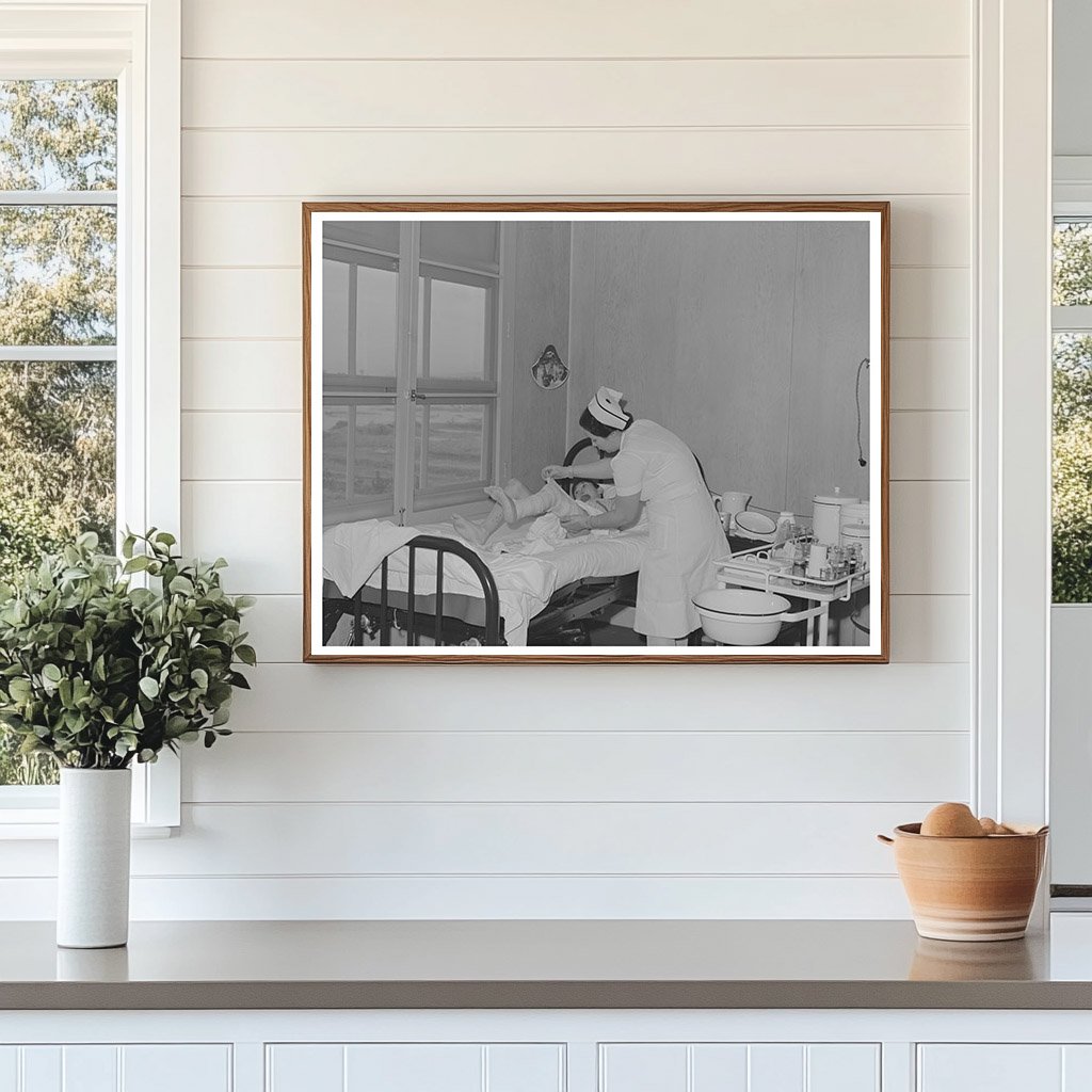 1942 Nurse Attending Patient at Cairns General Hospital