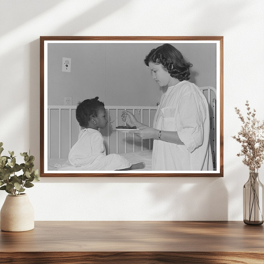 Girl Feeding Patient at Cairns General Hospital 1942