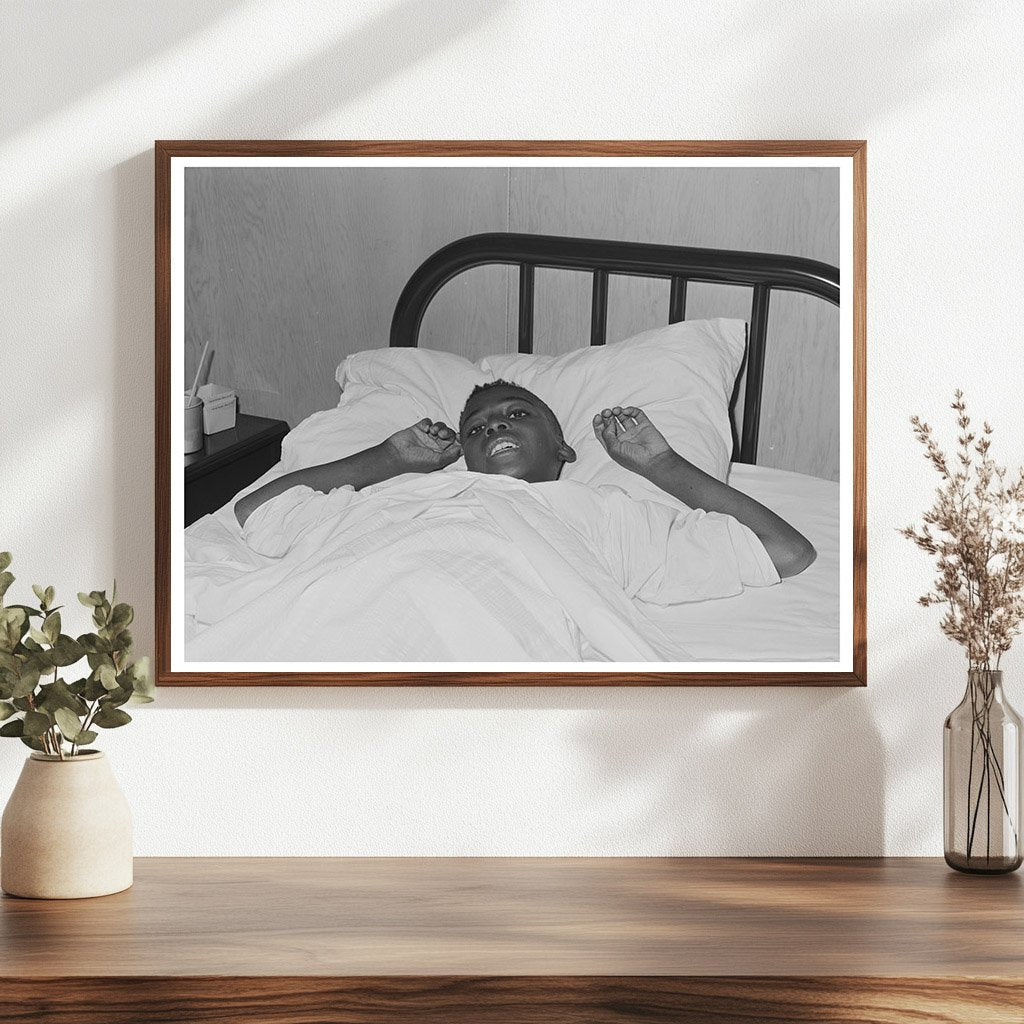 Vintage 1942 Photo of Boy Post-Surgery in Arizona