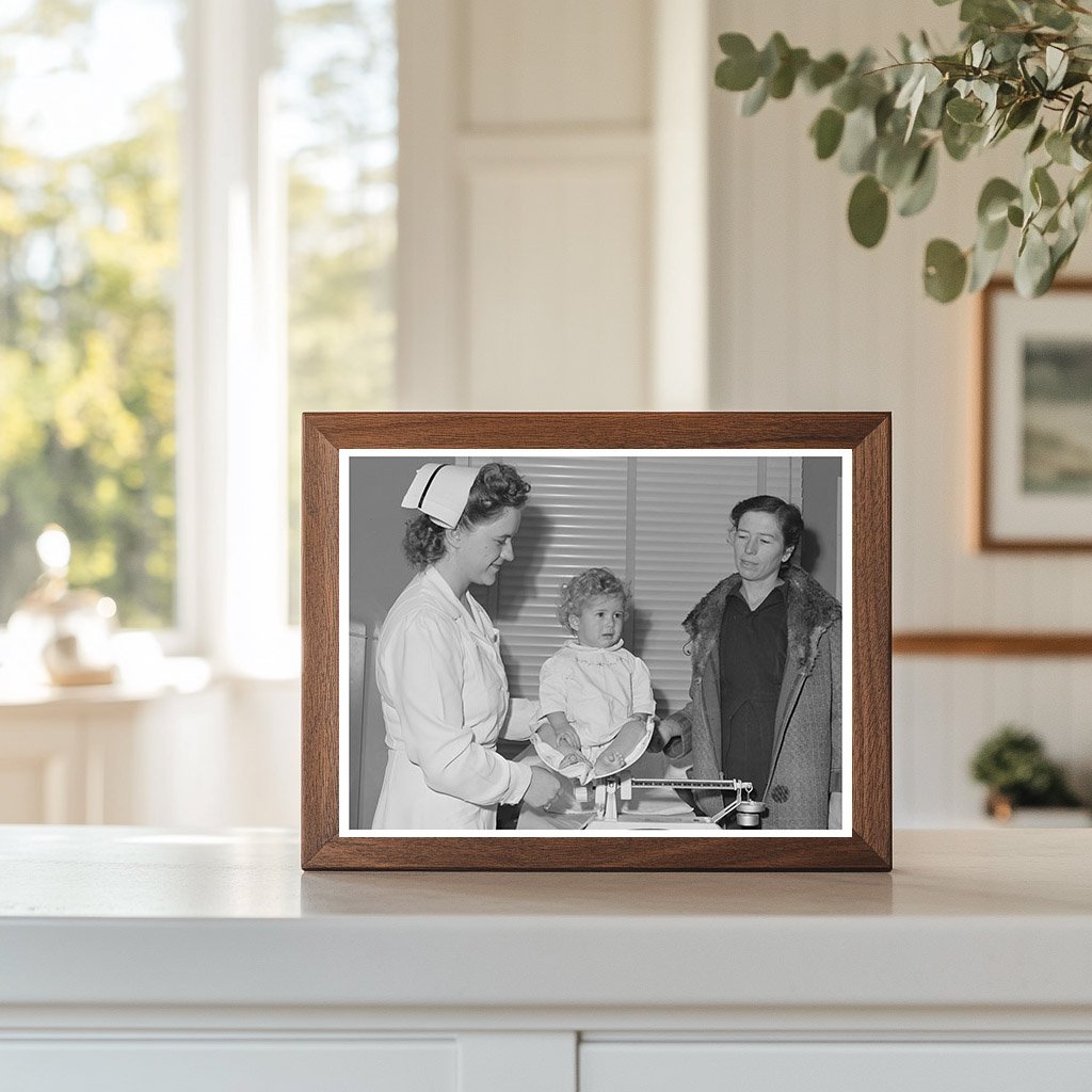 Baby Weighed at Well Baby Clinic February 1942