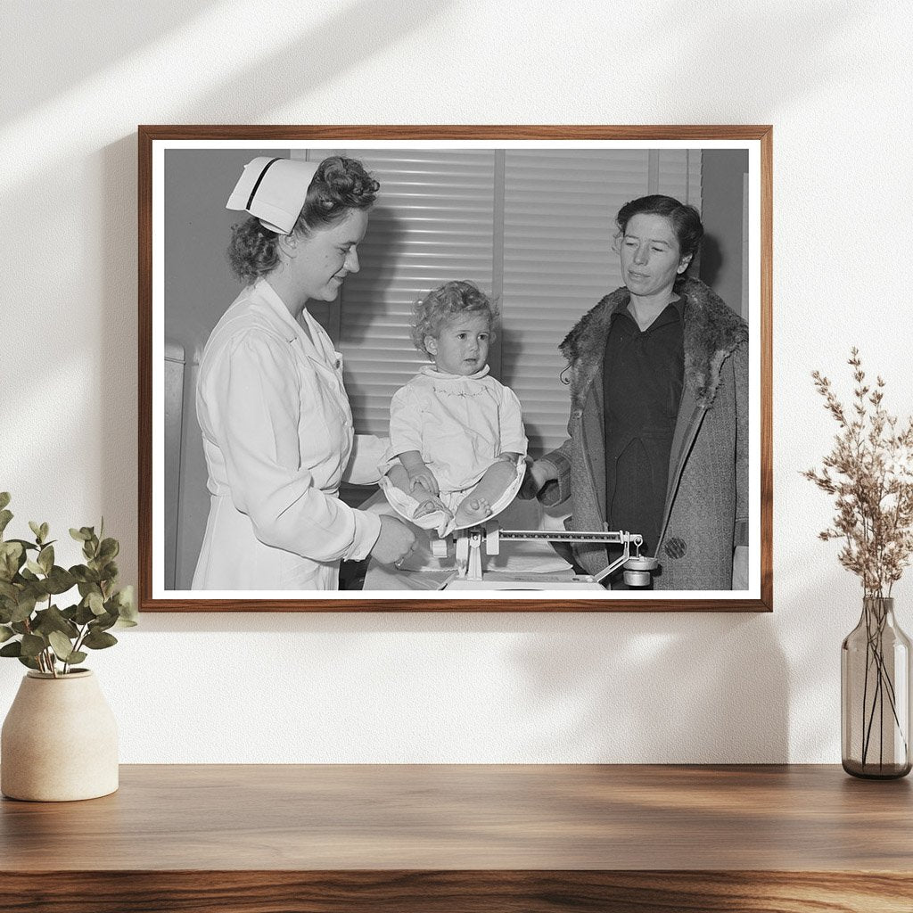 Baby Weighed at Well Baby Clinic February 1942