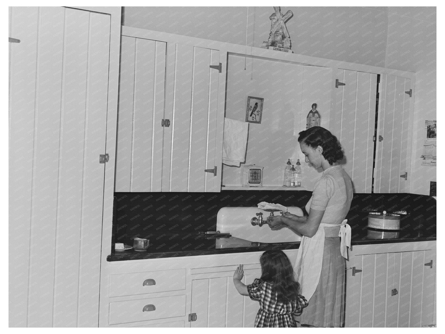 1942 Camelback Farms Kitchen Vintage Photograph