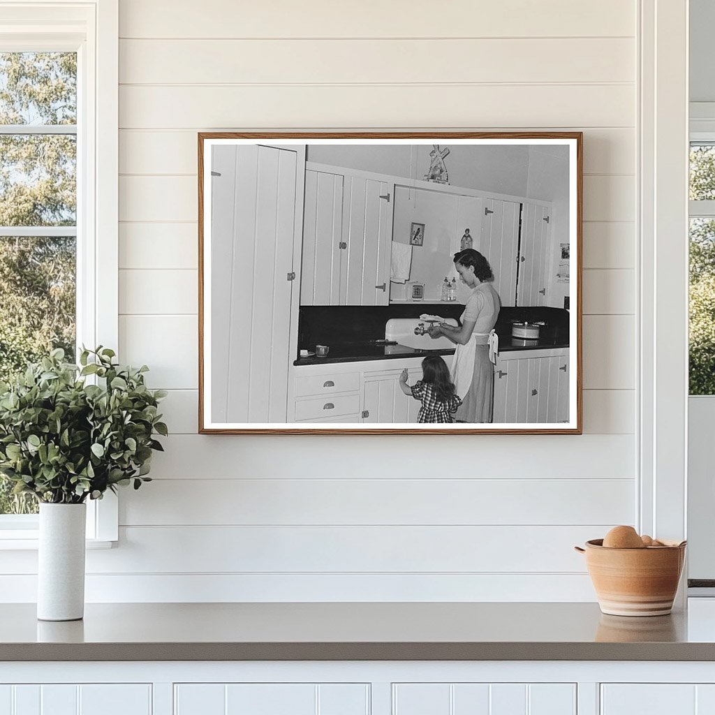 1942 Camelback Farms Kitchen Vintage Photograph