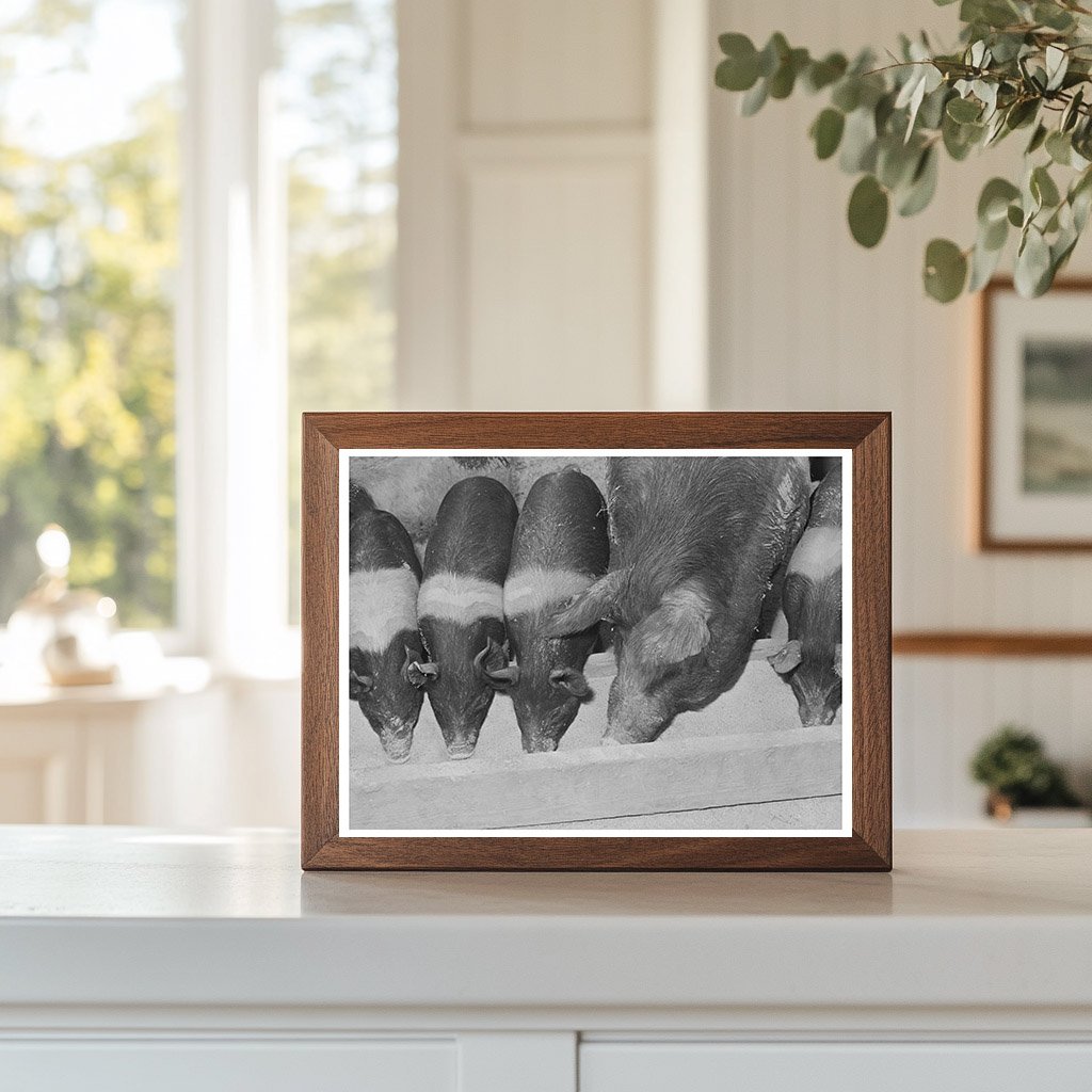 Sow with Piglets on Casa Grande Farms February 1942