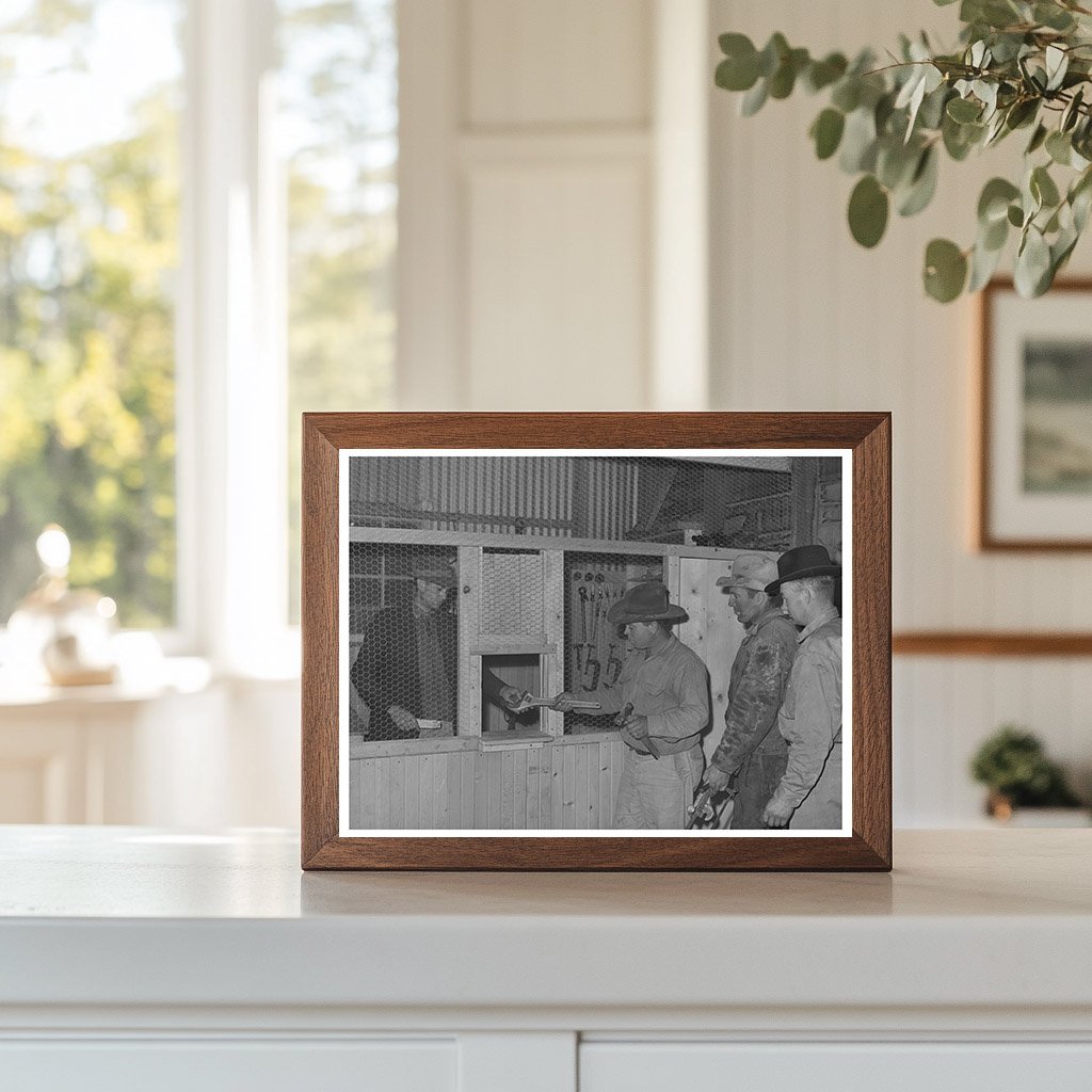 Welding School Tools Check-in Pinal County Arizona 1942