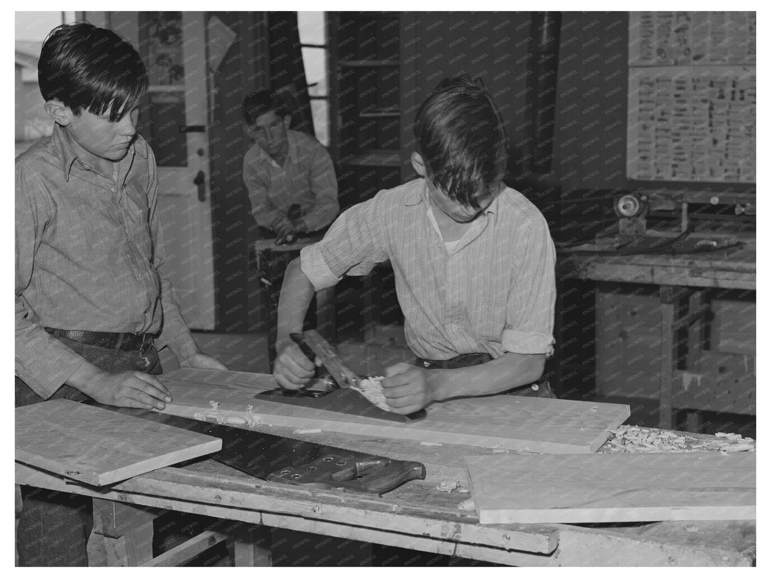 Vocational School Workshop at Eleven Mile Corner 1942