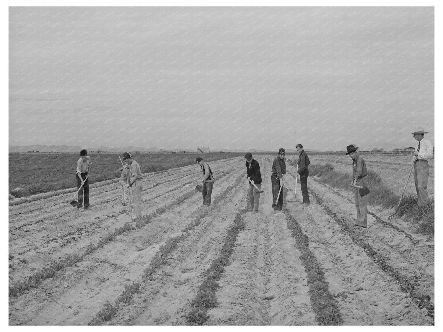 Vocational Gardening Class at Eleven Mile Corner 1942