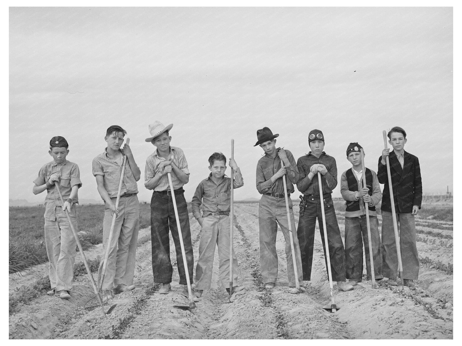 Boys Gardening Training Class Eleven Mile Corner Arizona 1942