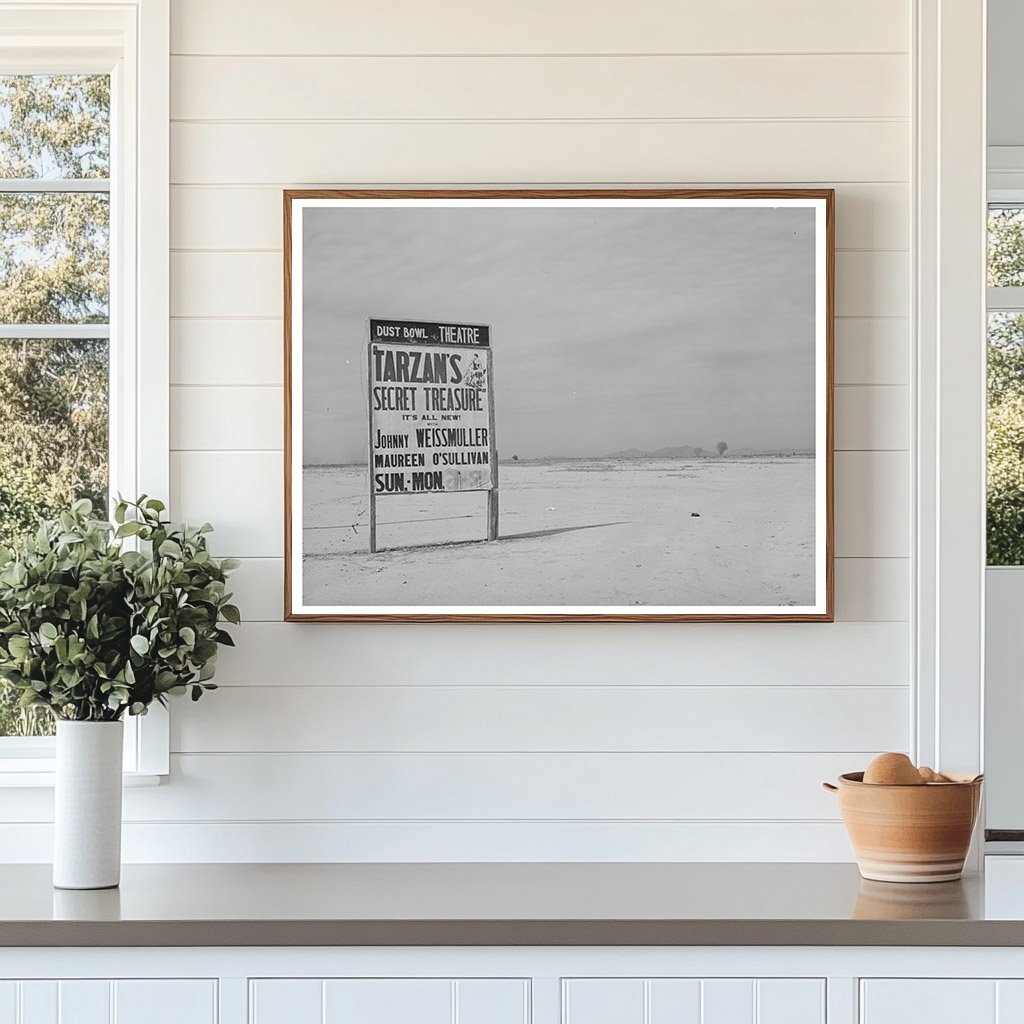 Dust Bowl Sign Pinal County Arizona February 1942