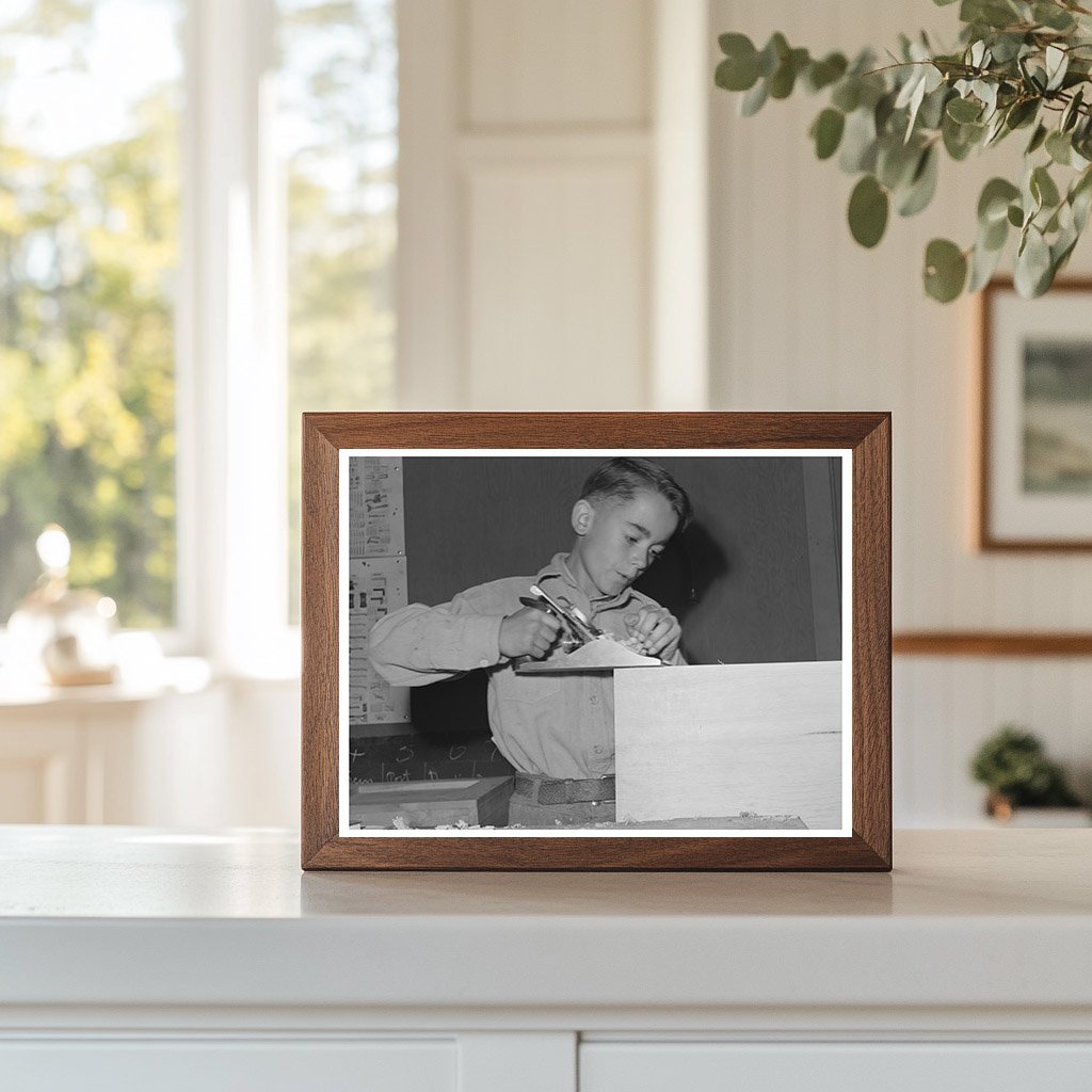 Woodwork Training Class at FSA Farmworkers 1942