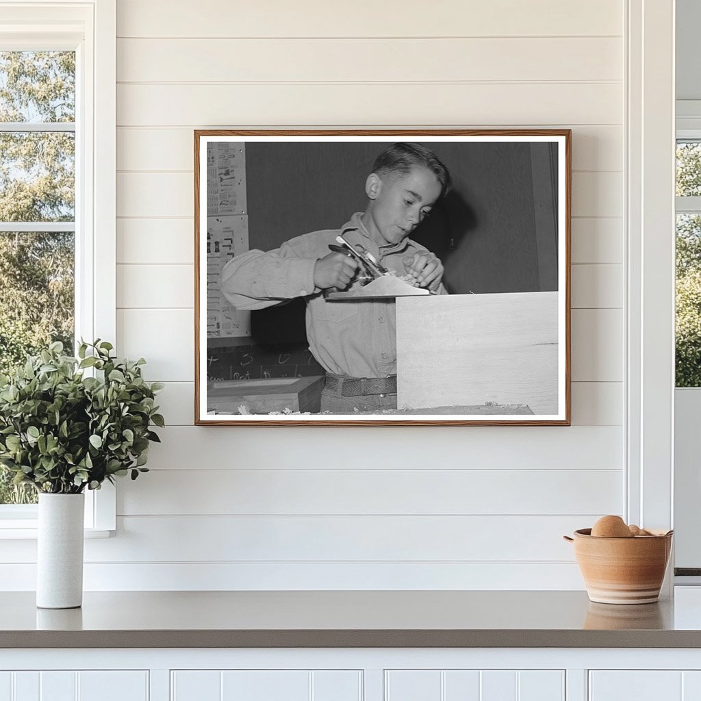 Woodwork Training Class at FSA Farmworkers 1942