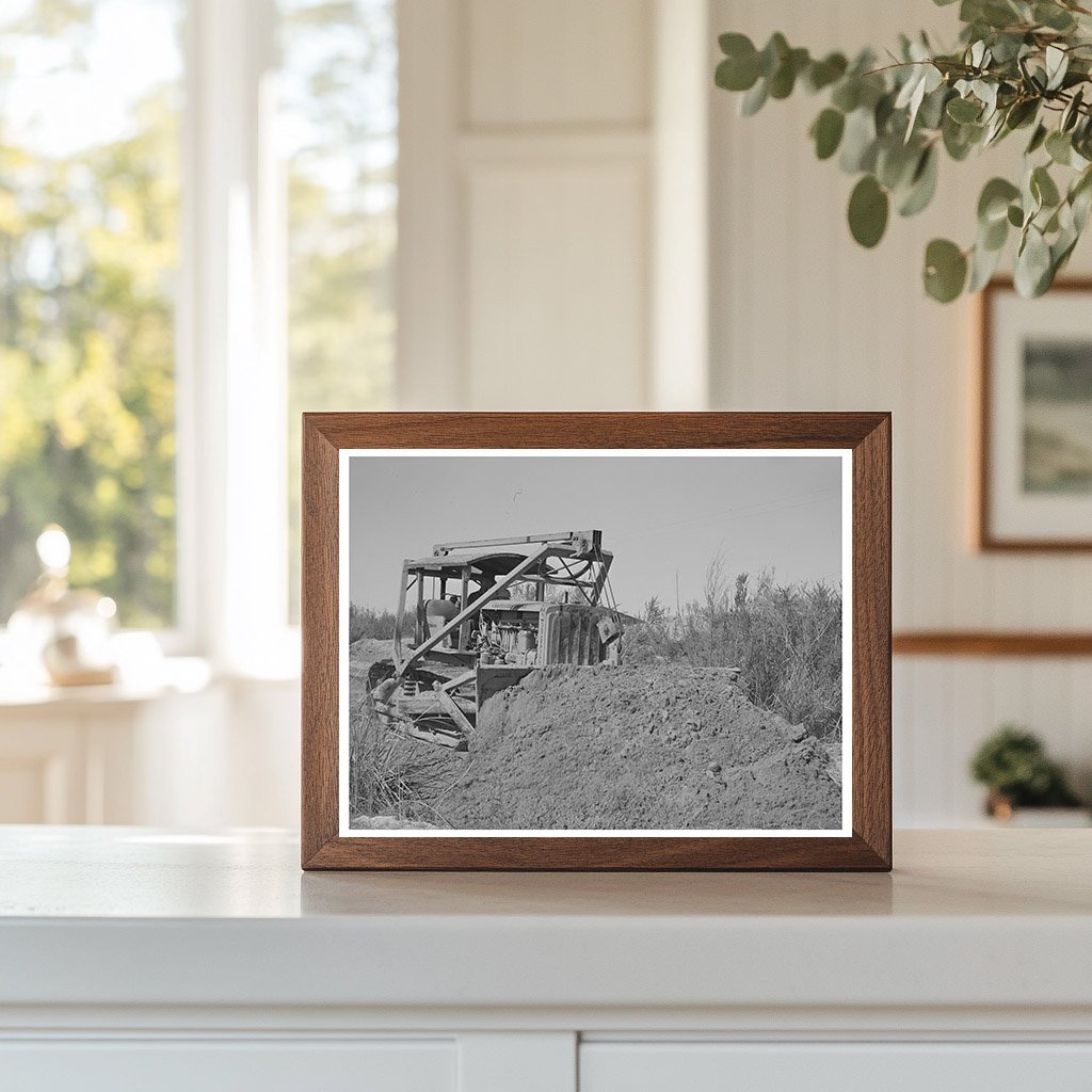 Bulldozer Working on Irrigation Ditch Imperial County 1942