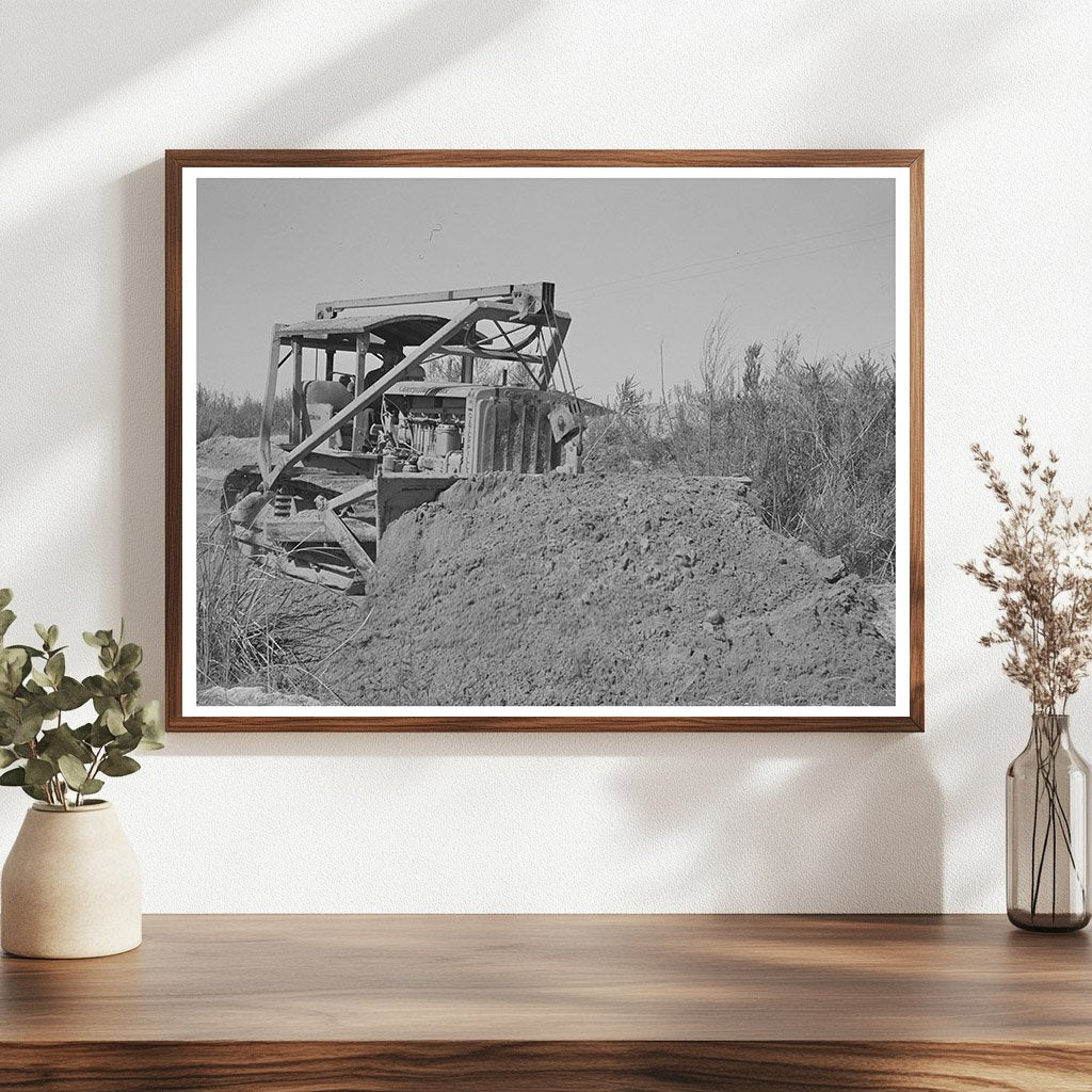 Bulldozer Working on Irrigation Ditch Imperial County 1942