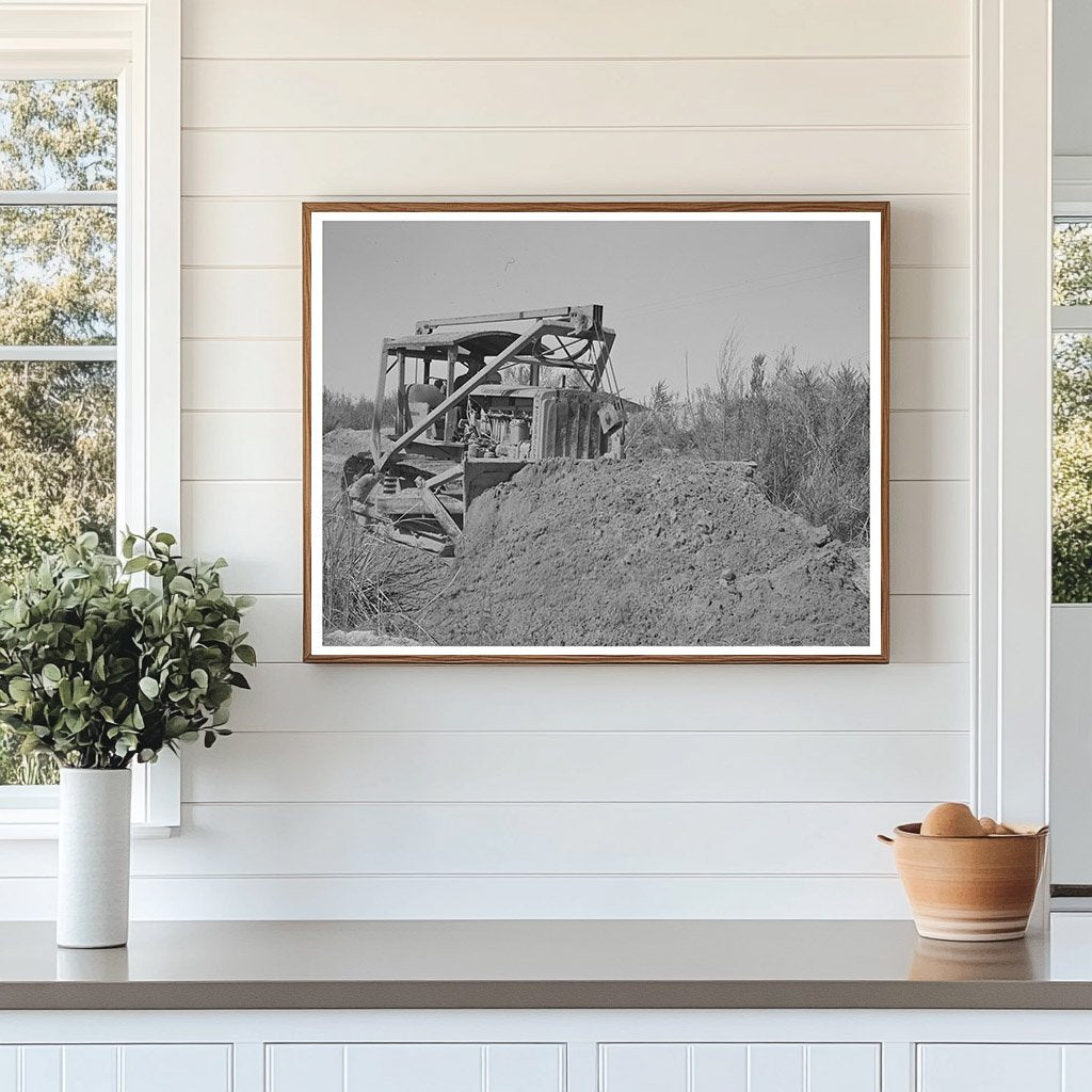 Bulldozer Working on Irrigation Ditch Imperial County 1942
