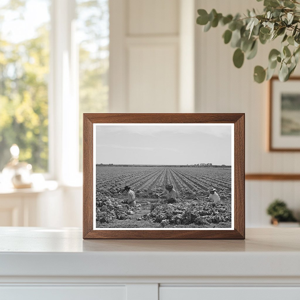 Workers Sorting Lettuce in Yuma County Arizona 1942