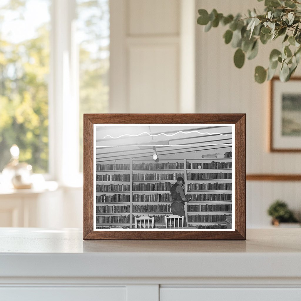 1942 Library Scene for Farm Families in Yuma Arizona