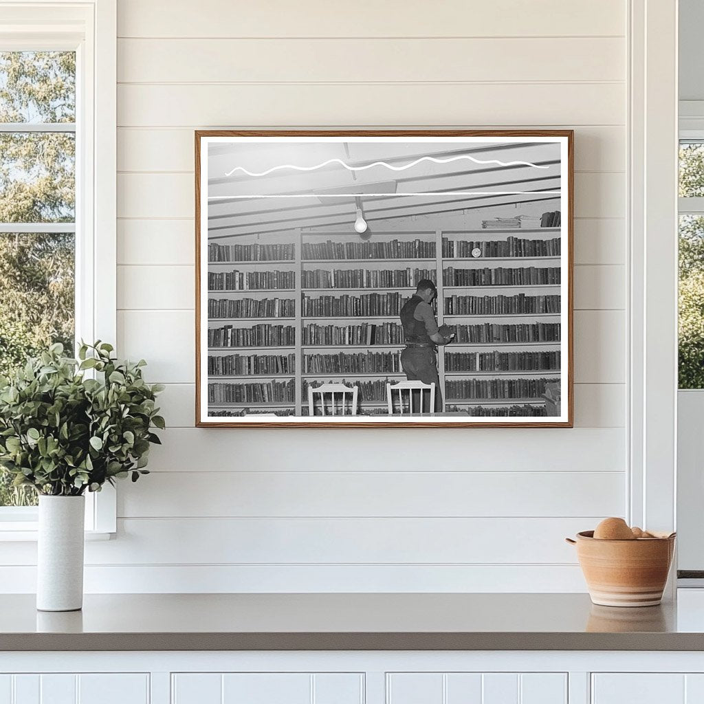 1942 Library Scene for Farm Families in Yuma Arizona