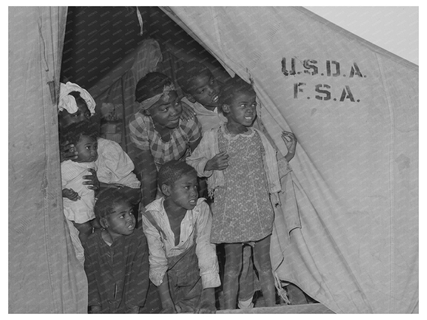 Farm Workers in Mobile Unit Friendly Corners Arizona 1942