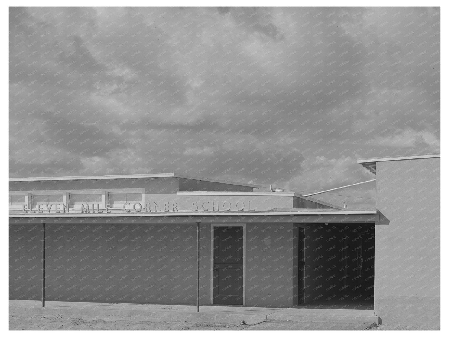 1942 School in FSA Community Eleven Mile Corner Arizona