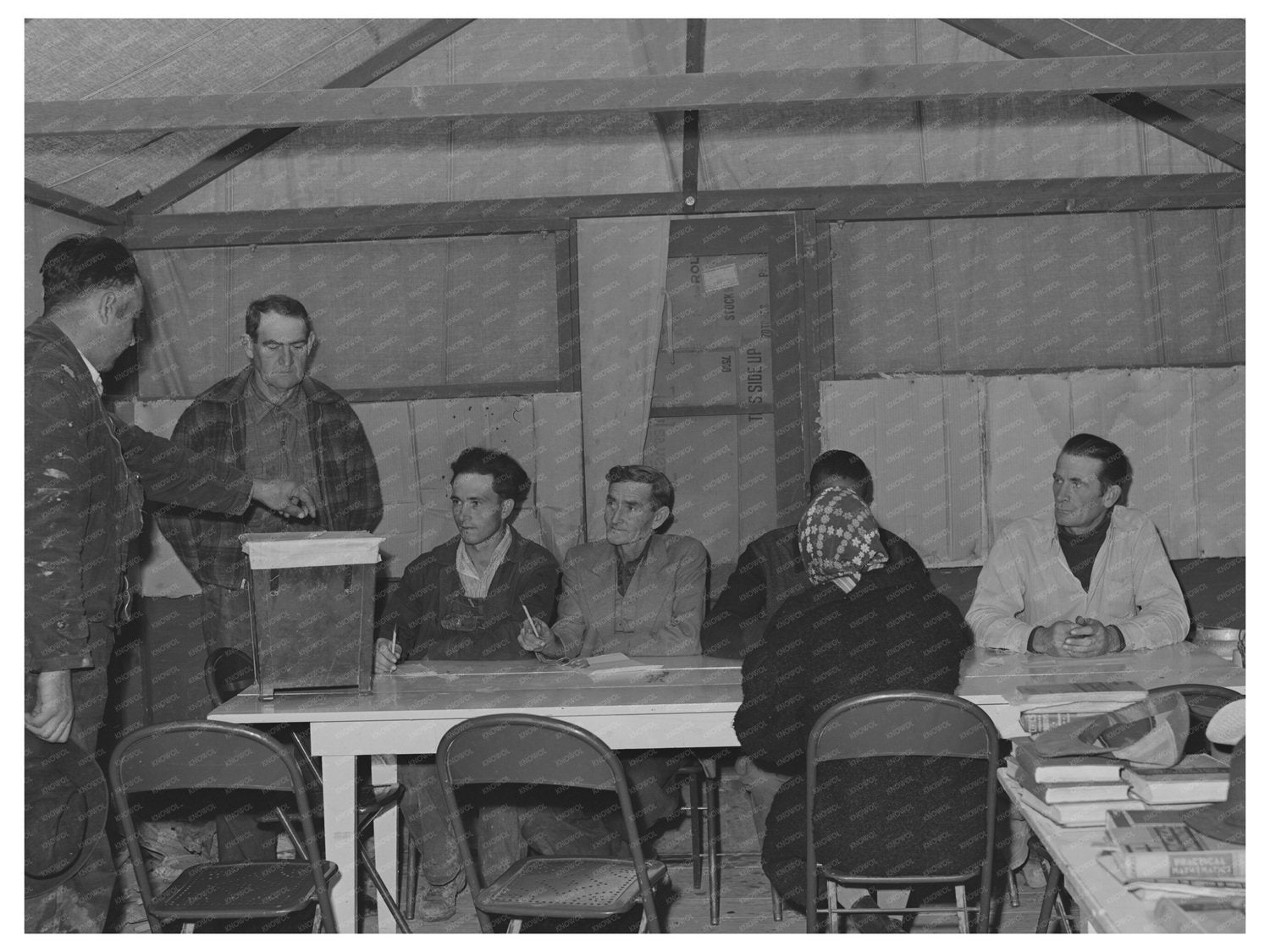 Farm Workers Voting in Friendly Corners Arizona March 1942