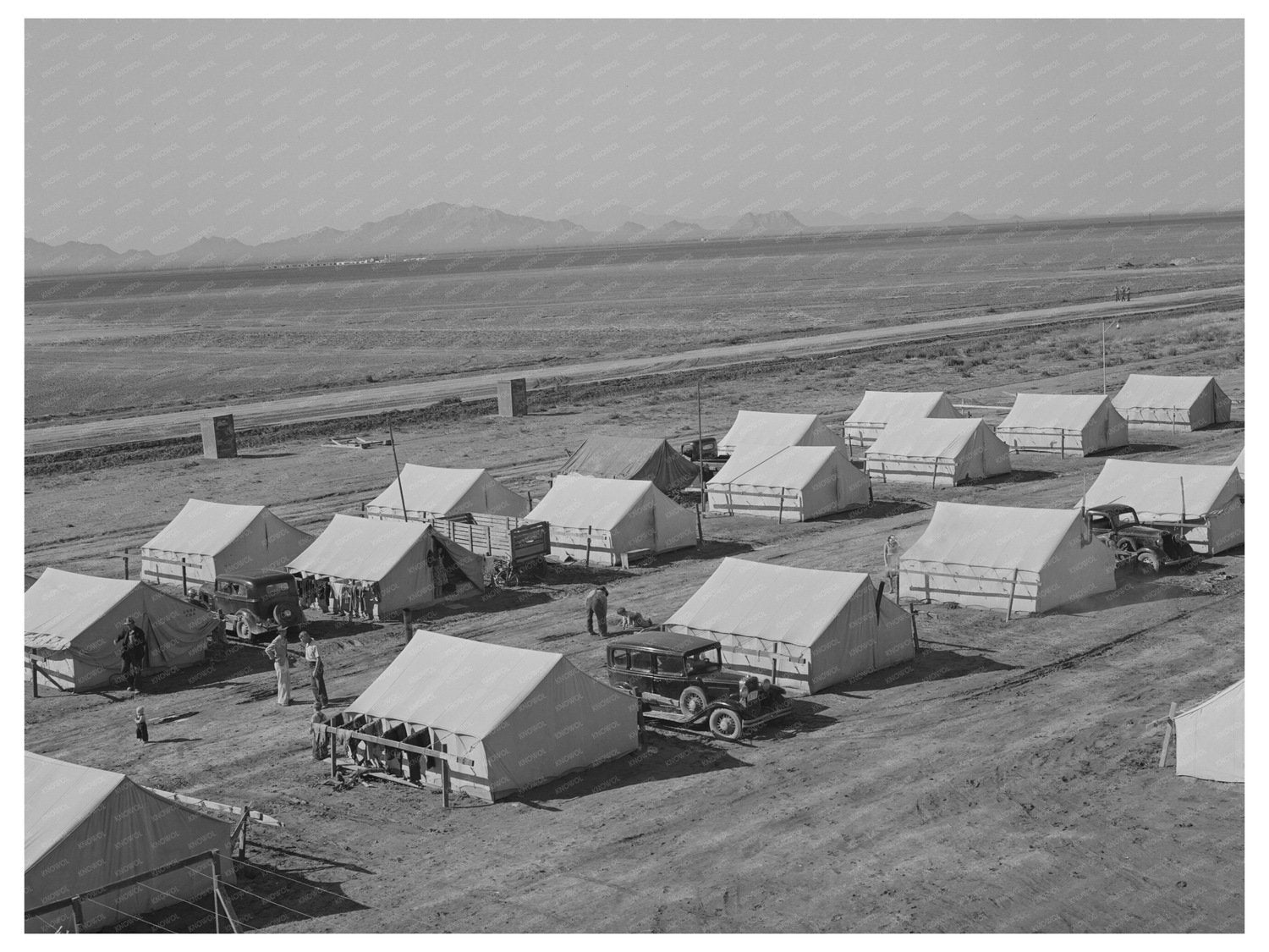 Tent at Farm Security Administration Community Arizona 1942