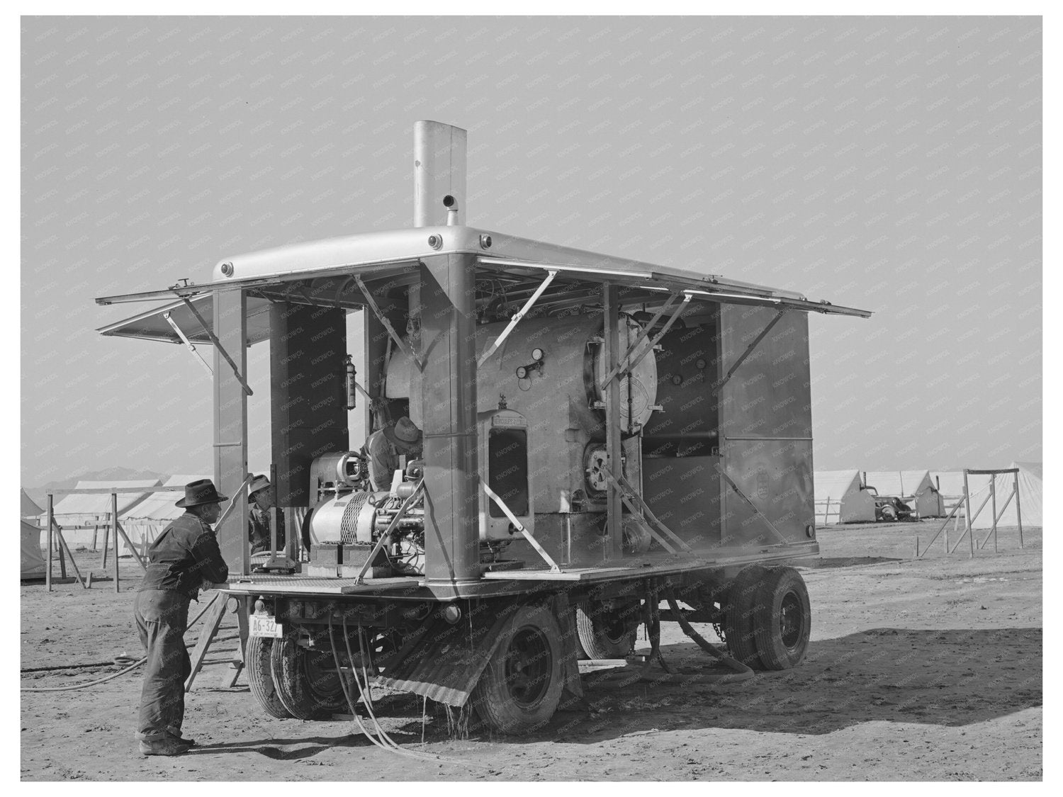 Mobile Power Unit at Farm Workers Community Arizona 1942