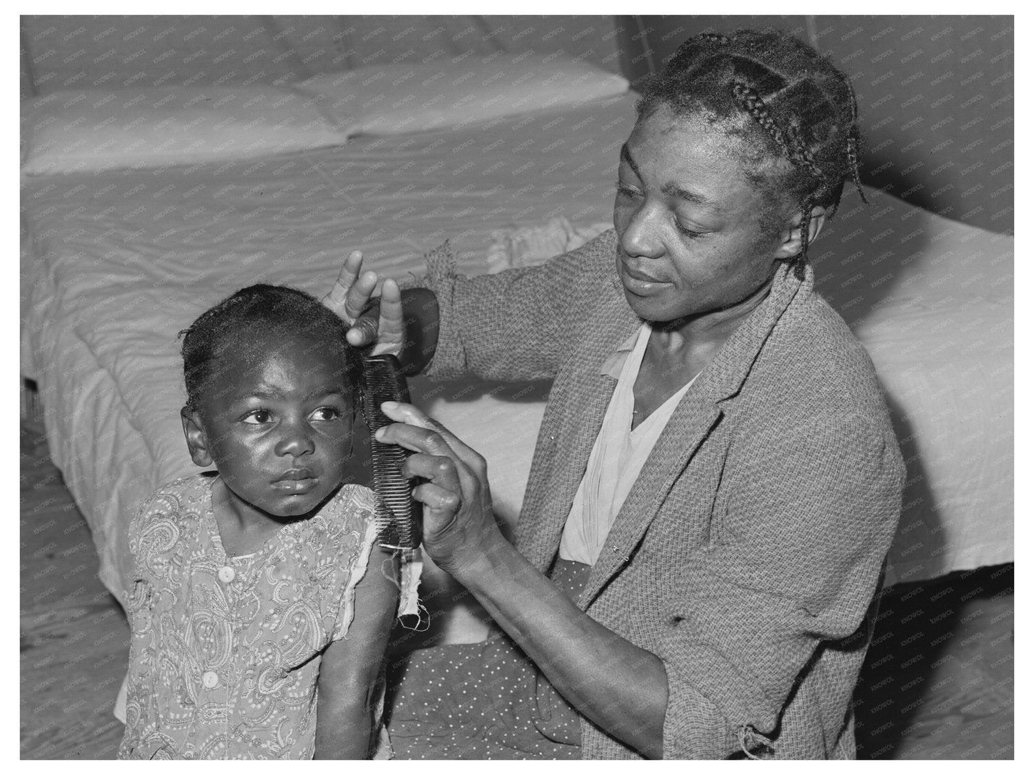 Farm Workers at FSA Mobile Unit Friendly Corners 1942