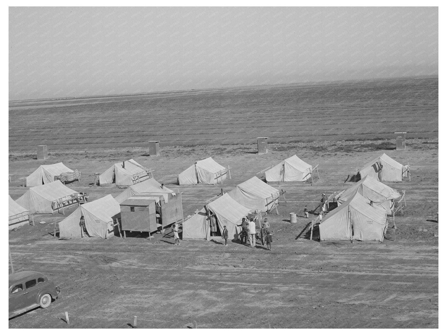 Farm Worker Tent Homes Pinal County Arizona March 1942