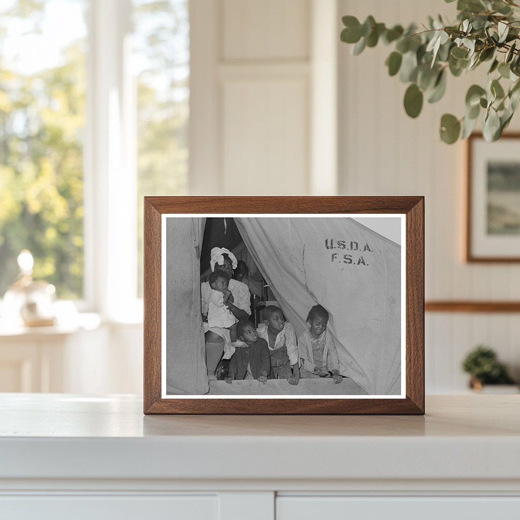 1942 Farm Workers Family in Mobile Unit Arizona