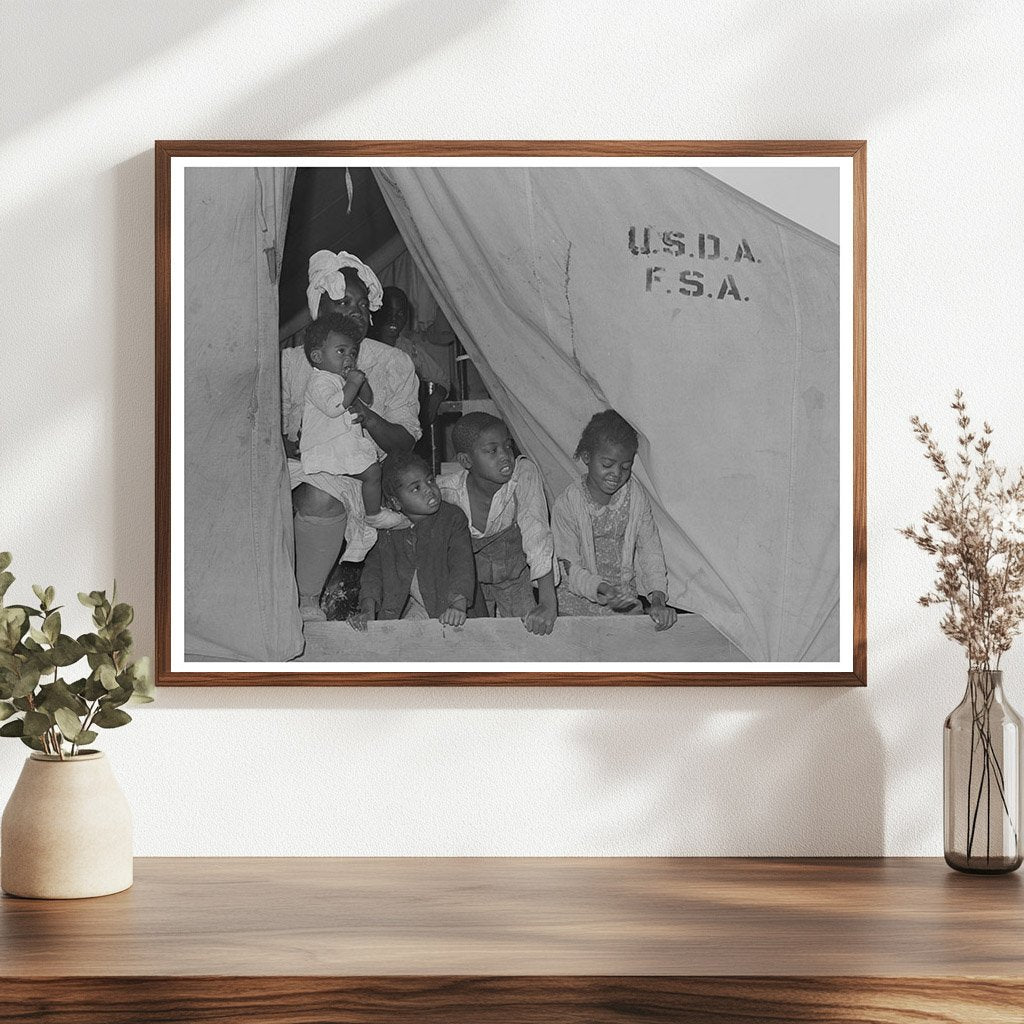 1942 Farm Workers Family in Mobile Unit Arizona