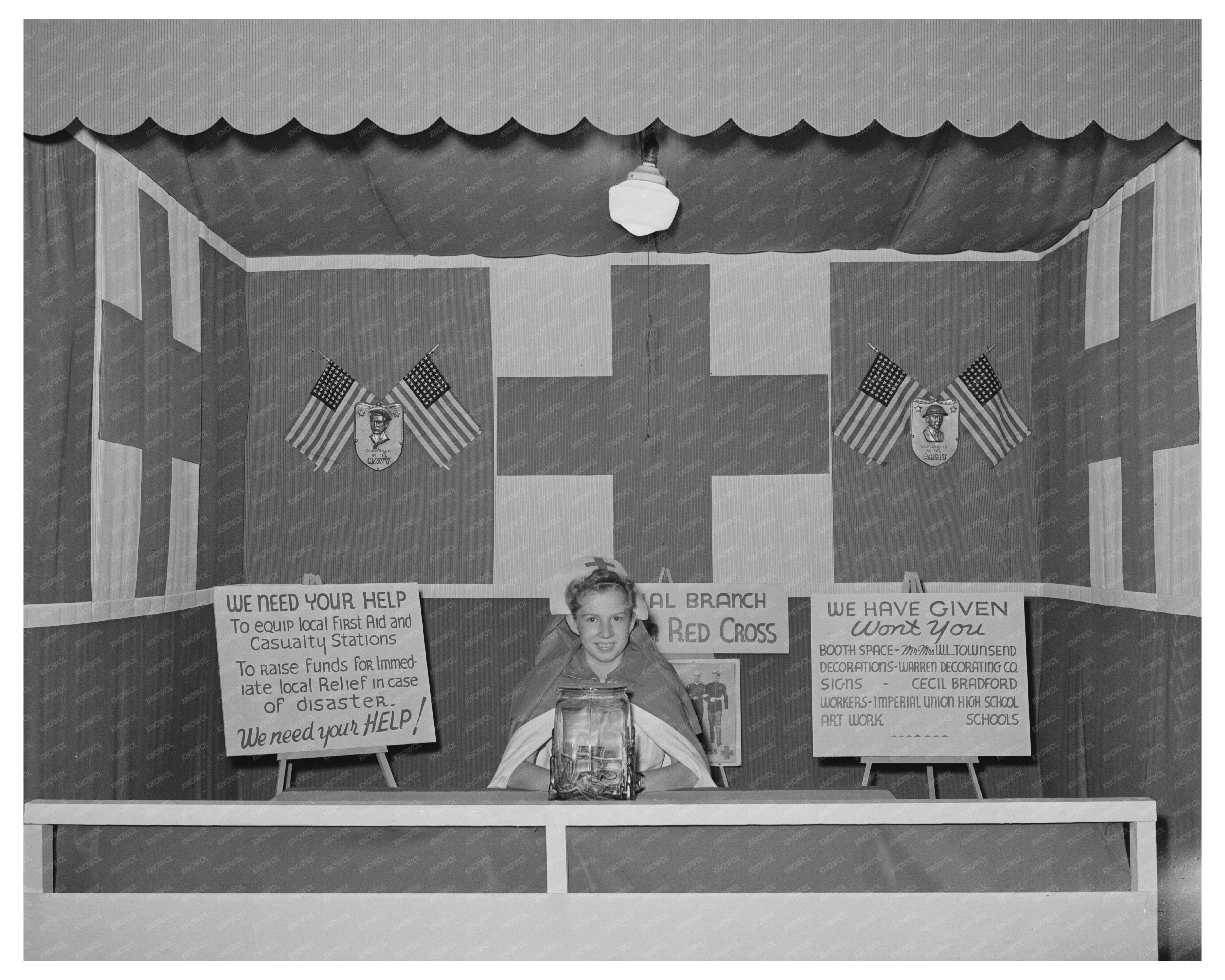 Red Cross Booth at Imperial County Fair March 1942